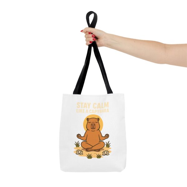 Tote Bag - Stay Calm Like a Capybara - Image 4