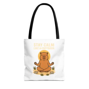 Tote Bag - Stay Calm Like a Capybara