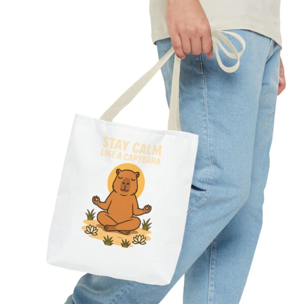 Tote Bag - Stay Calm Like a Capybara - Image 15