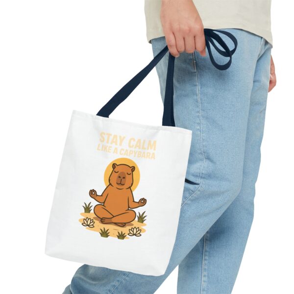 Tote Bag - Stay Calm Like a Capybara - Image 19