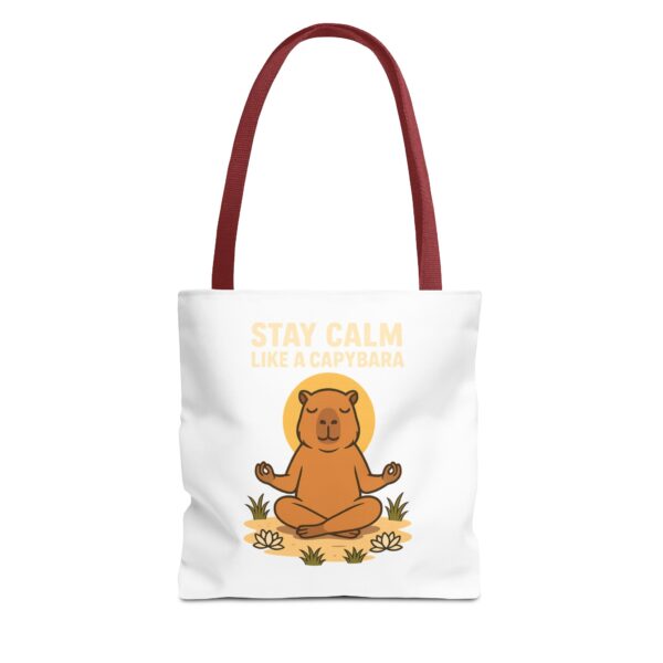 Tote Bag - Stay Calm Like a Capybara - Image 5
