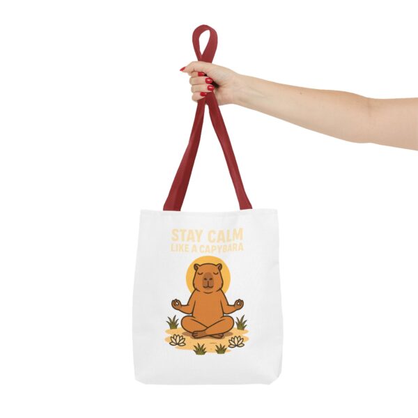 Tote Bag - Stay Calm Like a Capybara - Image 8